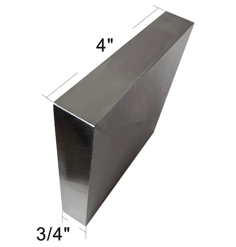HimaPro Steel Bench Block 4"x4" Flat Anvil Jewelers Tool Metal Bench Block for Jewelry & Stamping (4''x4''x3/4'') - Image 3